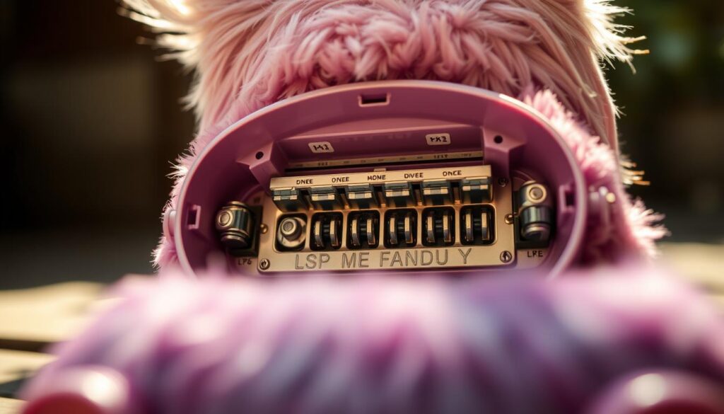 Furby battery compartment