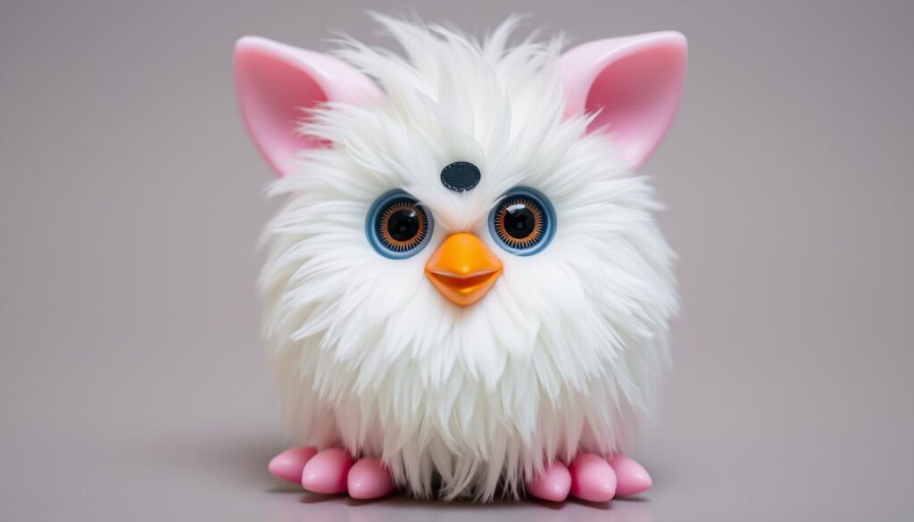 Generate an image of the White Figurine Furby #5