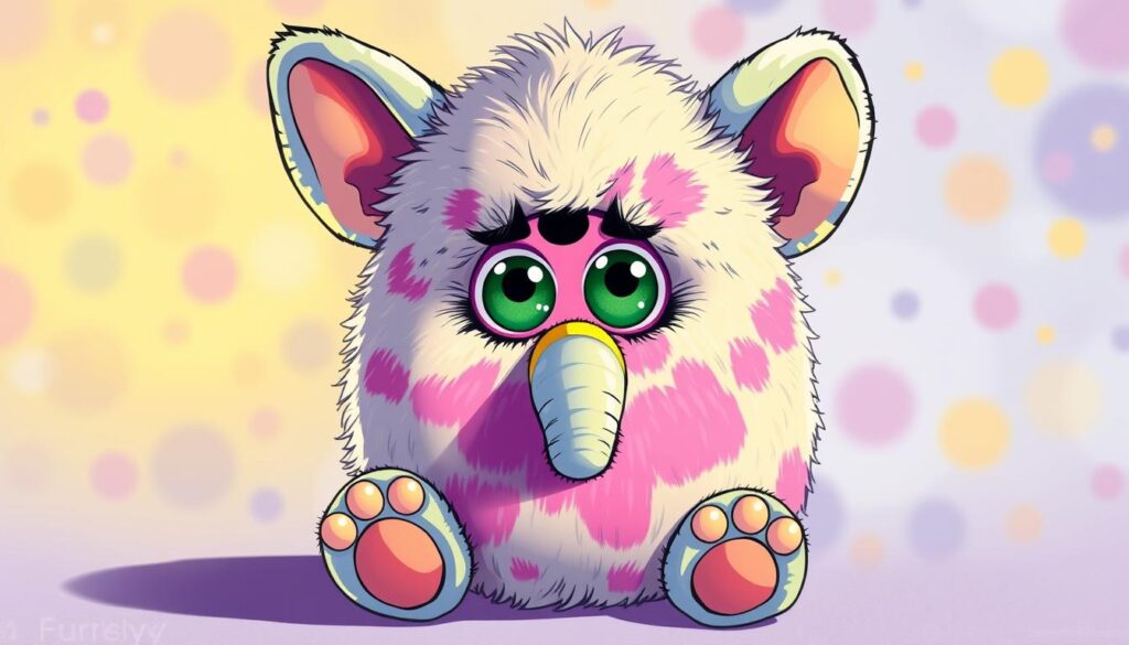 Image of the Furby Plush Elephant toy from the 2000 McDonald's Happy Meal series